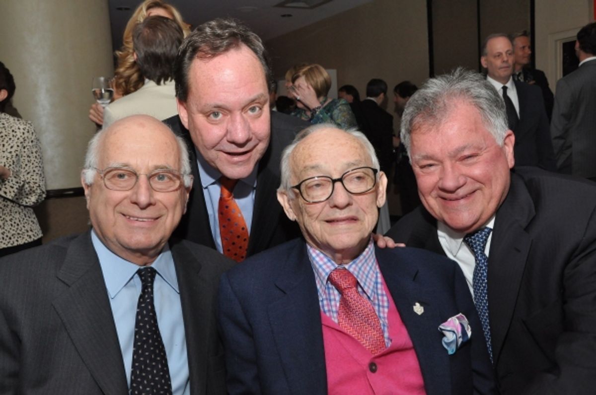 Paul Libin, James M. Nederlander, James L. Nederlander, Bob Wankel at 